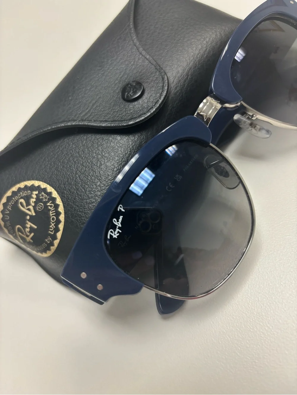 Ray-Ban Clubmaster Sunglasses in Navy and Black